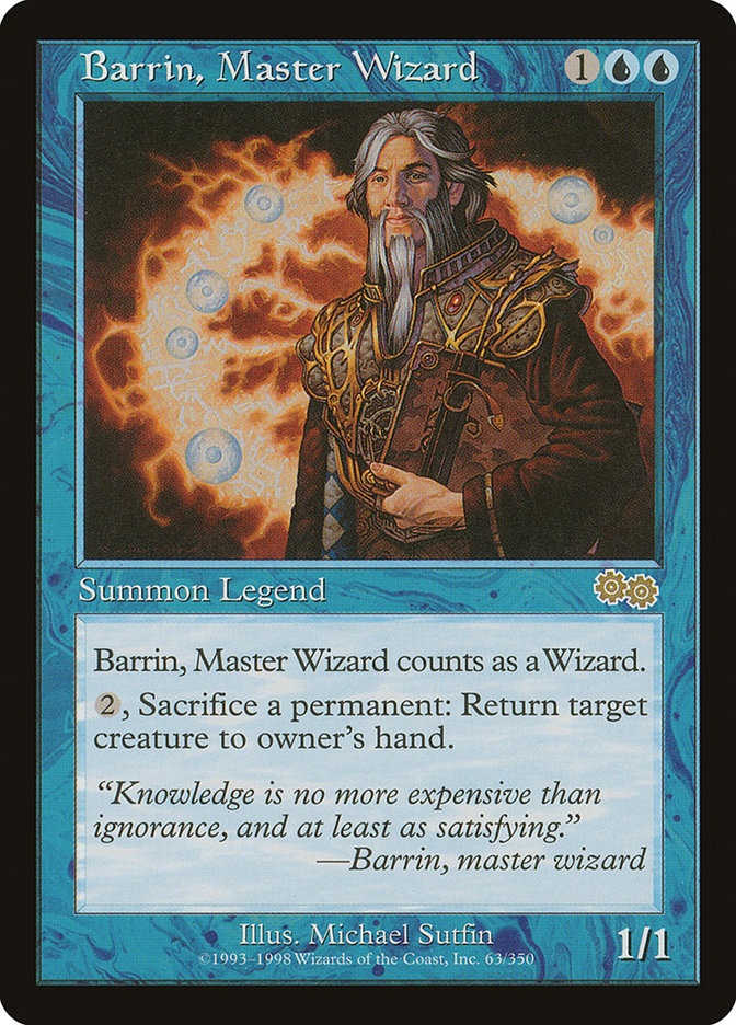 Barrin, Master Wizard [Urza's Saga] | Dragon's Lair Comics and Fantasy Houston TX