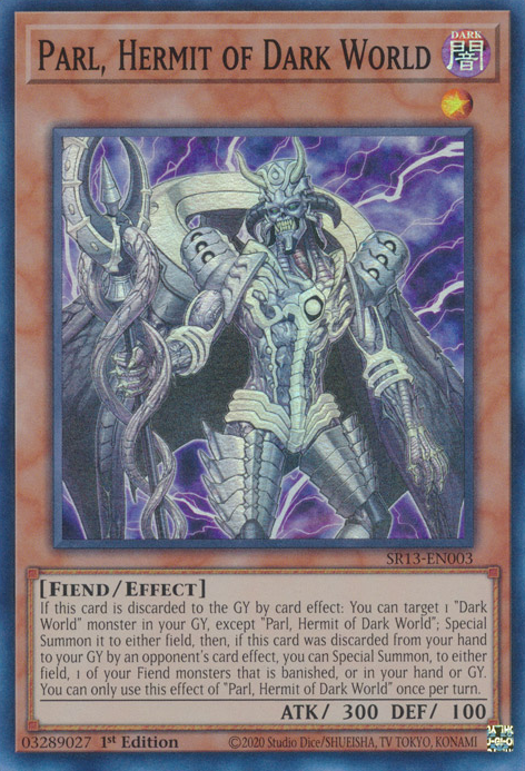 Parl, Hermit of Dark World [SR13-EN003] Super Rare | Dragon's Lair Comics and Fantasy Houston TX