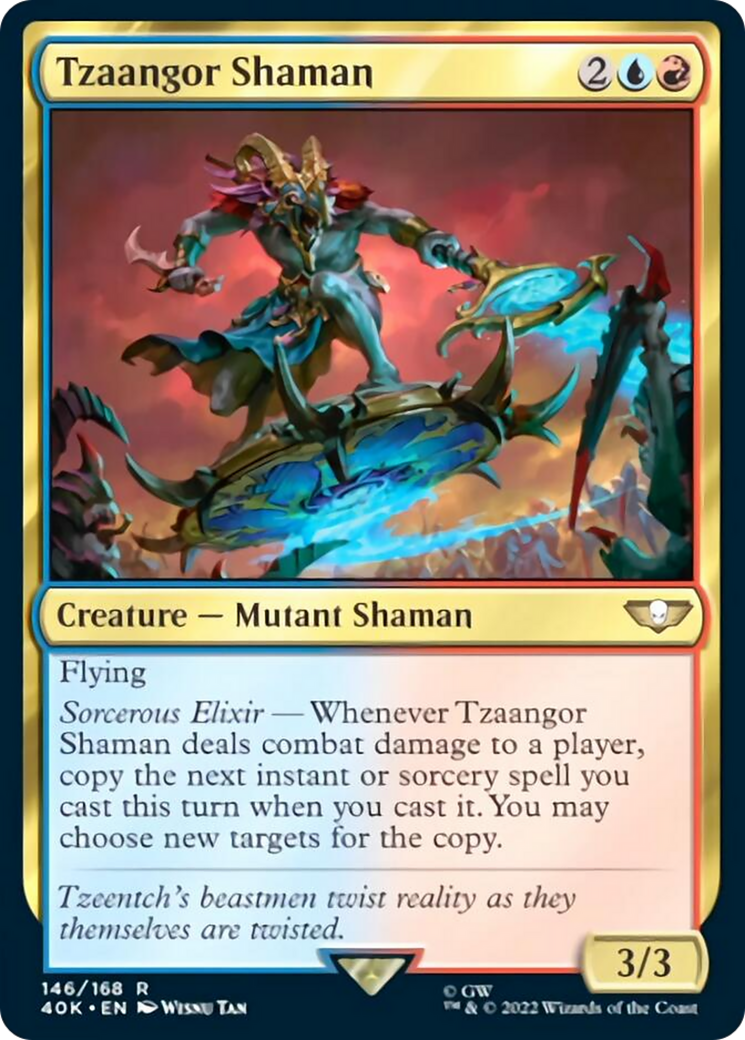 Tzaangor Shaman (Surge Foil) [Warhammer 40,000] | Dragon's Lair Comics and Fantasy Houston TX