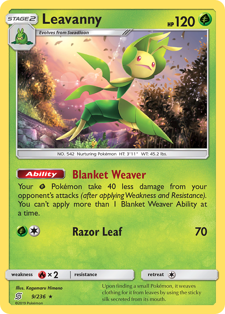 Leavanny (9/236) [Sun & Moon: Unified Minds] | Dragon's Lair Comics and Fantasy Houston TX