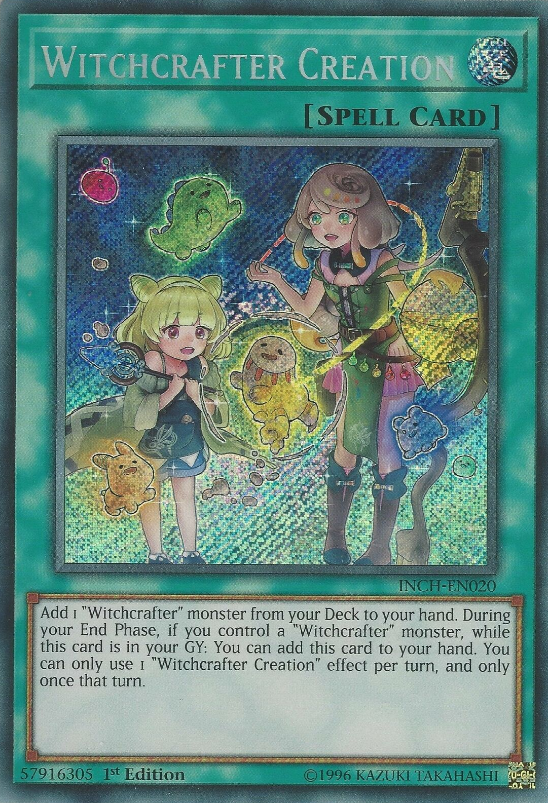 Witchcrafter Creation [INCH-EN020] Secret Rare | Dragon's Lair Comics and Fantasy Houston TX