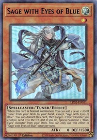 Sage with Eyes of Blue (Blue) [LDS2-EN011] Ultra Rare | Dragon's Lair Comics and Fantasy Houston TX