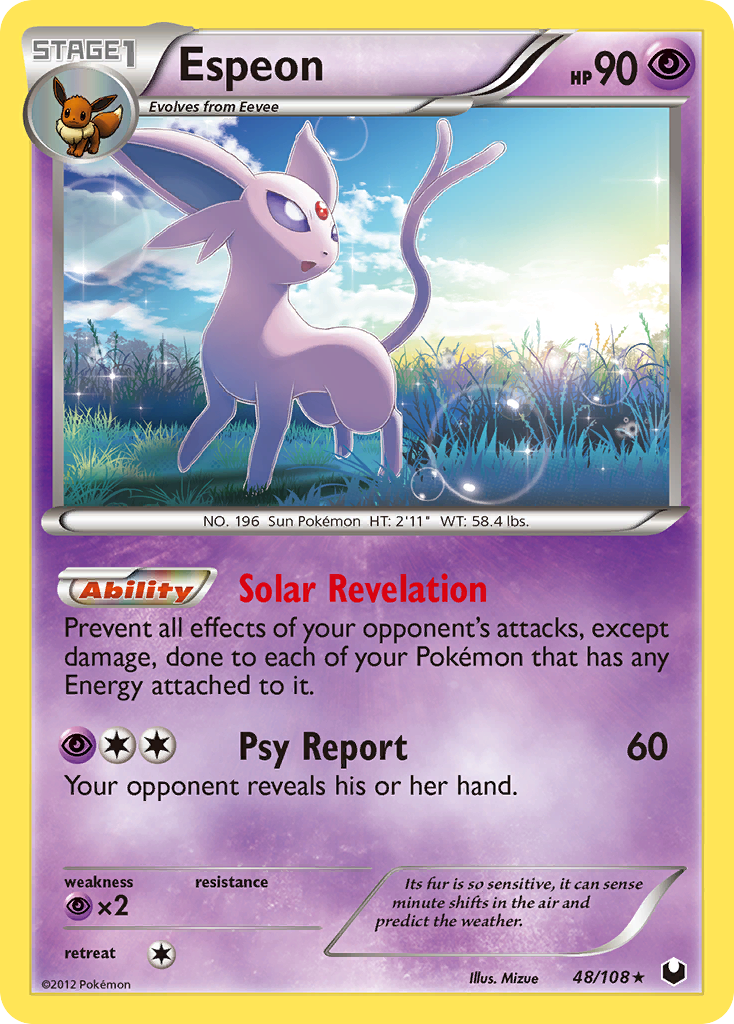 Espeon (48/108) [Black & White: Dark Explorers] | Dragon's Lair Comics and Fantasy Houston TX