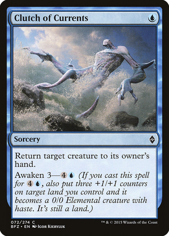 Clutch of Currents [Battle for Zendikar] | Dragon's Lair Comics and Fantasy Houston TX