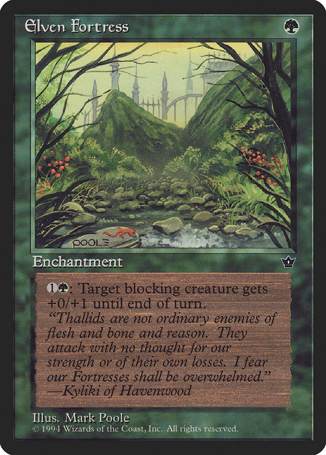 Elven Fortress (Mark Poole) [Fallen Empires] | Dragon's Lair Comics and Fantasy Houston TX