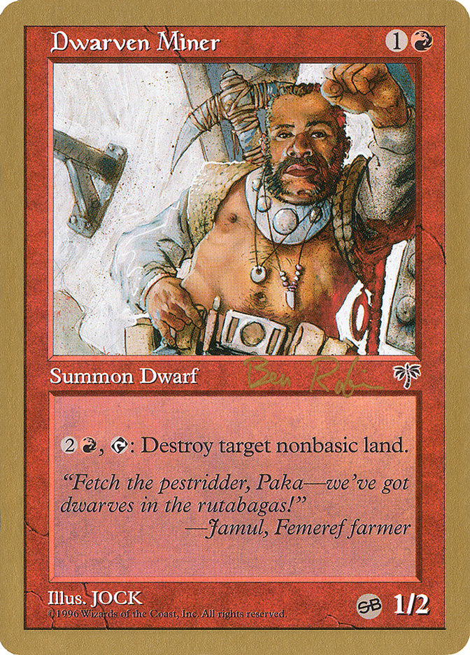 Dwarven Miner (Ben Rubin) (SB) [World Championship Decks 1998] | Dragon's Lair Comics and Fantasy Houston TX