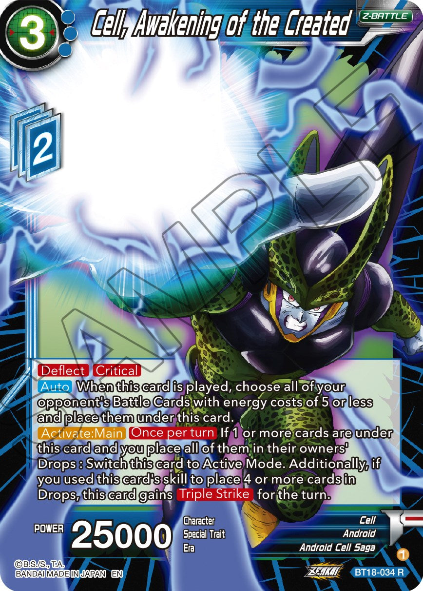 Cell, Awakening of the Created (BT18-034) [Dawn of the Z-Legends] | Dragon's Lair Comics and Fantasy Houston TX