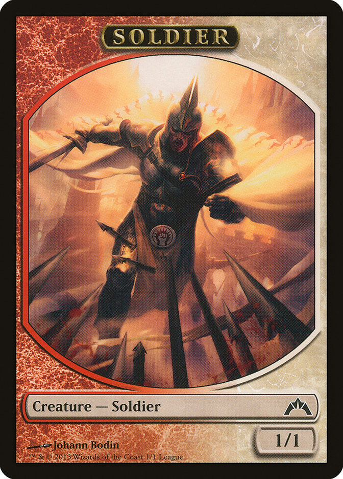 Soldier Token (Johann Bodin) [League Tokens 2013] | Dragon's Lair Comics and Fantasy Houston TX
