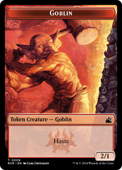 Saproling // Goblin (0009) Double-Sided Token [Ravnica Remastered Tokens] | Dragon's Lair Comics and Fantasy Houston TX
