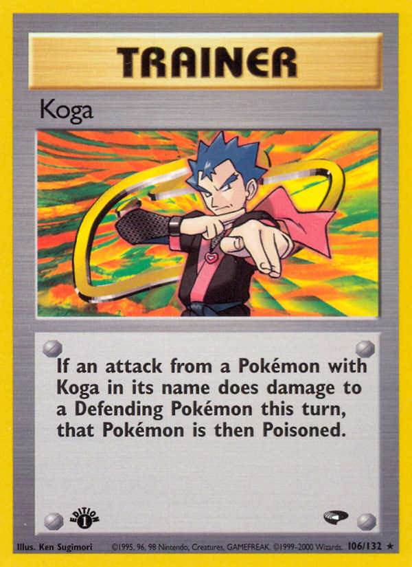 Koga (106/132) [Gym Challenge 1st Edition] | Dragon's Lair Comics and Fantasy Houston TX
