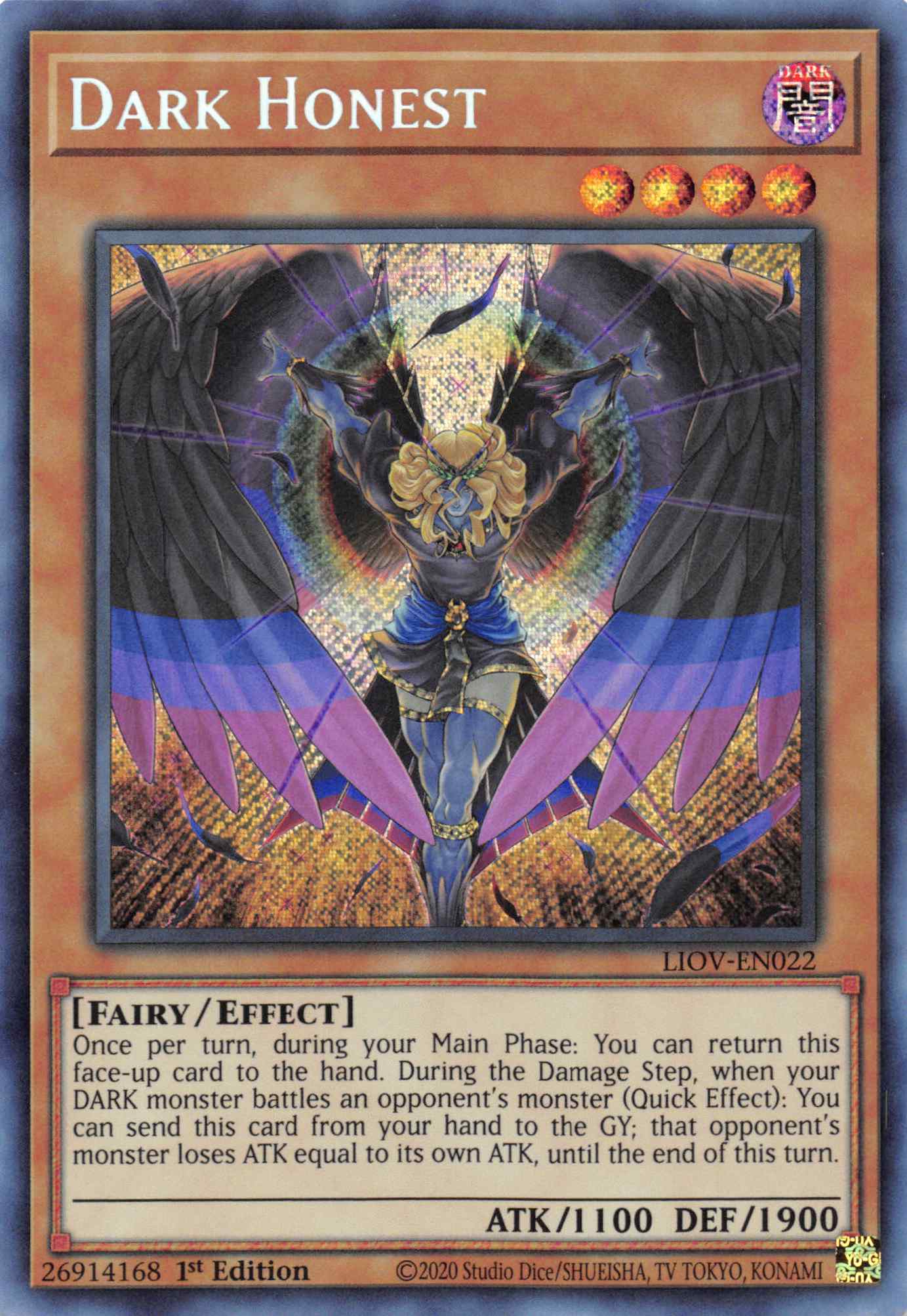 Dark Honest [LIOV-EN022] Secret Rare | Dragon's Lair Comics and Fantasy Houston TX