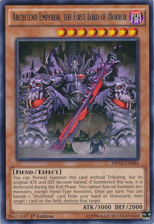 Archfiend Emperor, the First Lord of Horror [MP14-EN084] Rare | Dragon's Lair Comics and Fantasy Houston TX