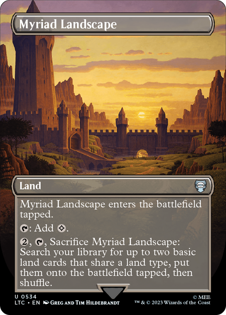 Myriad Landscape (Borderless) [The Lord of the Rings: Tales of Middle-Earth Commander] | Dragon's Lair Comics and Fantasy Houston TX