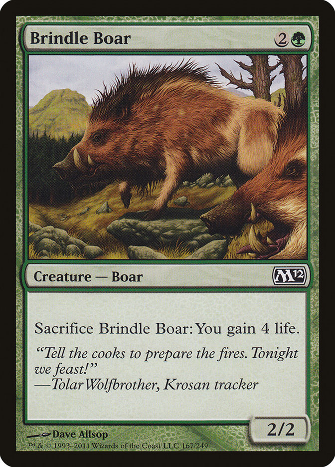 Brindle Boar [Magic 2012] | Dragon's Lair Comics and Fantasy Houston TX