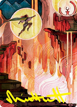 Thrill of Possibility Art Card (Gold-Stamped Signature) [Strixhaven: School of Mages Art Series] | Dragon's Lair Comics and Fantasy Houston TX