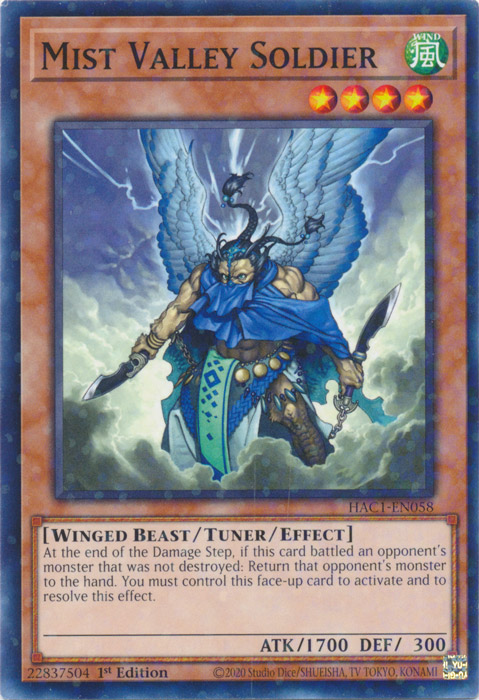 Mist Valley Soldier (Duel Terminal) [HAC1-EN058] Common | Dragon's Lair Comics and Fantasy Houston TX