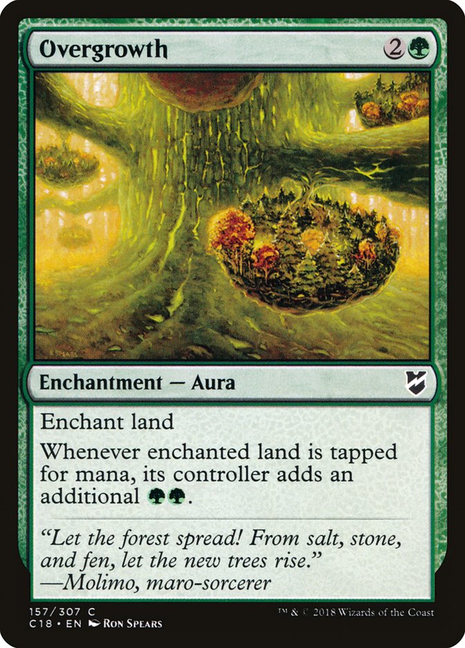 Overgrowth [Commander 2018] | Dragon's Lair Comics and Fantasy Houston TX