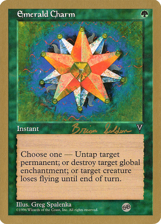 Emerald Charm (Brian Selden) (SB) [World Championship Decks 1998] | Dragon's Lair Comics and Fantasy Houston TX