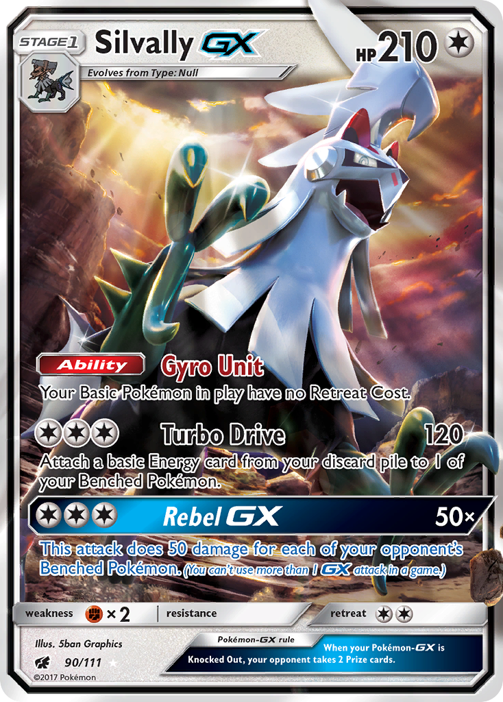 Silvally GX (90/111) [Sun & Moon: Crimson Invasion] | Dragon's Lair Comics and Fantasy Houston TX