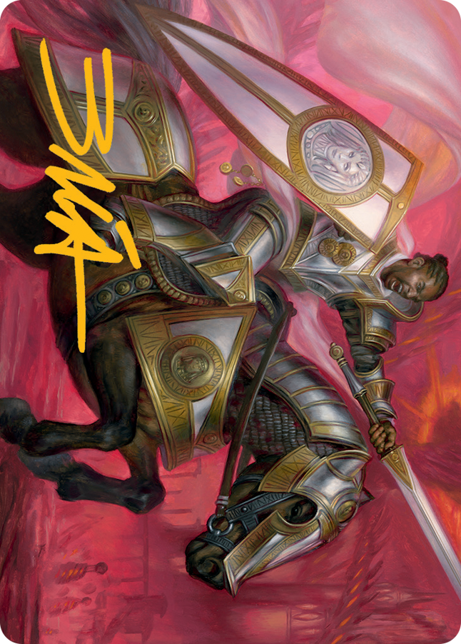 Sigiled Sentinel Art Card (Gold-Stamped Signature) [March of the Machine Art Series] | Dragon's Lair Comics and Fantasy Houston TX