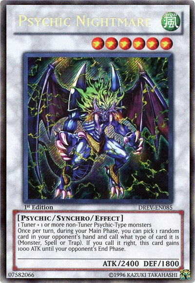 Psychic Nightmare [DREV-EN085] Secret Rare | Dragon's Lair Comics and Fantasy Houston TX