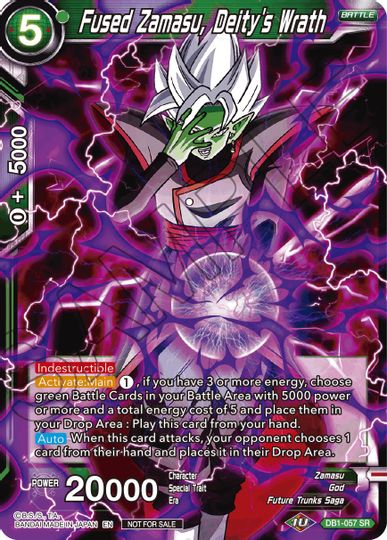 Fused Zamasu, Deity's Wrath (DB1-057) [Tournament Promotion Cards] | Dragon's Lair Comics and Fantasy Houston TX