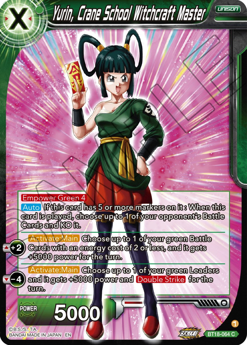 Yurin, Crane School Witchcraft Master (BT18-064) [Dawn of the Z-Legends] | Dragon's Lair Comics and Fantasy Houston TX