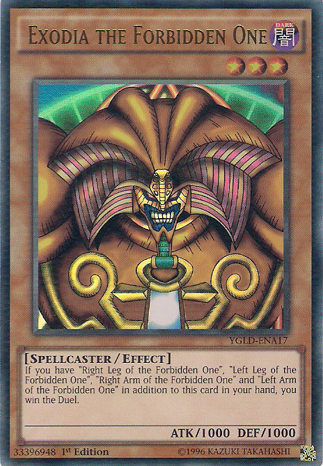Exodia the Forbidden One [YGLD-ENA17] Ultra Rare | Dragon's Lair Comics and Fantasy Houston TX