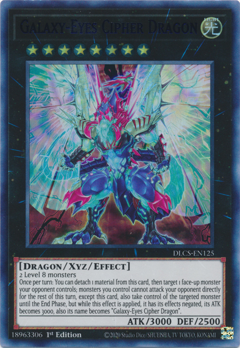 Galaxy-Eyes Cipher Dragon (Blue) [DLCS-EN125] Ultra Rare | Dragon's Lair Comics and Fantasy Houston TX