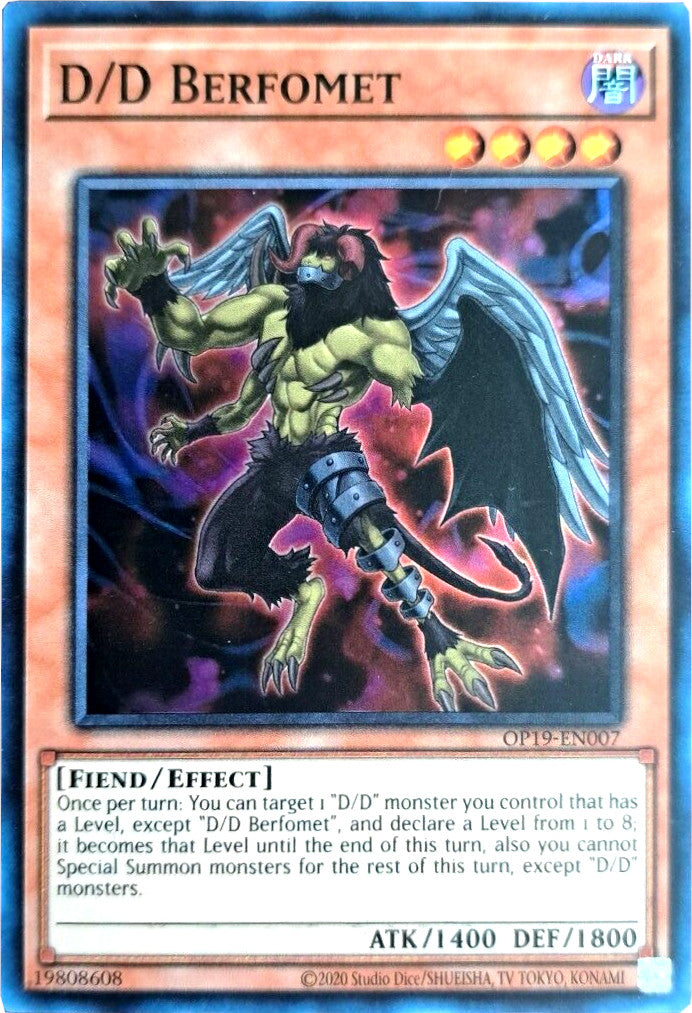 D/D Berfomet [OP19-EN007] Super Rare | Dragon's Lair Comics and Fantasy Houston TX