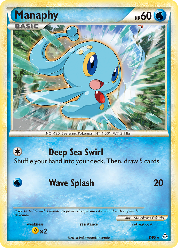 Manaphy (3/95) [HeartGold & SoulSilver: Unleashed] | Dragon's Lair Comics and Fantasy Houston TX