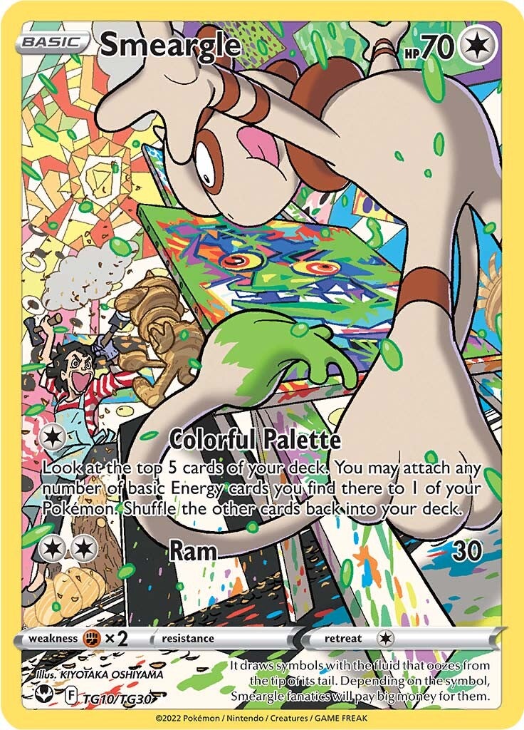 Smeargle (TG10/TG30) [Sword & Shield: Silver Tempest] | Dragon's Lair Comics and Fantasy Houston TX