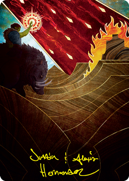 Stone Rain Art Card (Gold-Stamped Signature) [Strixhaven: School of Mages Art Series] | Dragon's Lair Comics and Fantasy Houston TX