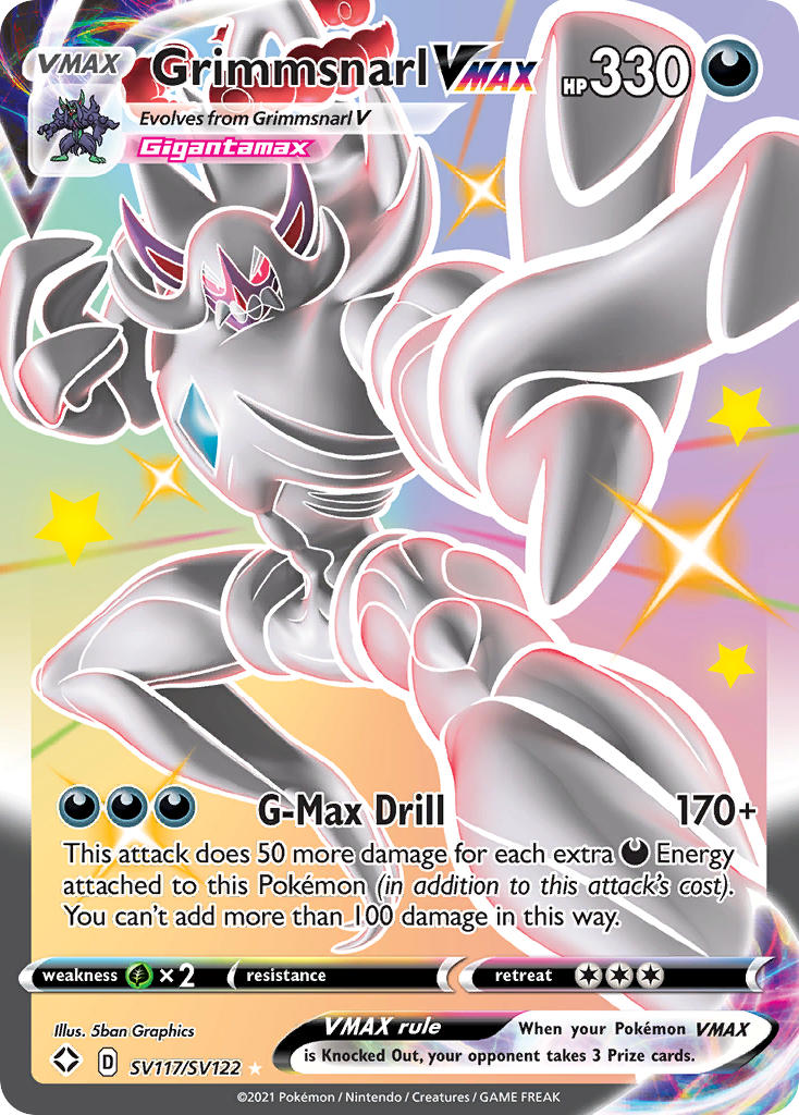 Grimmsnarl VMAX (SV117/SV122) [Sword & Shield: Shining Fates] | Dragon's Lair Comics and Fantasy Houston TX