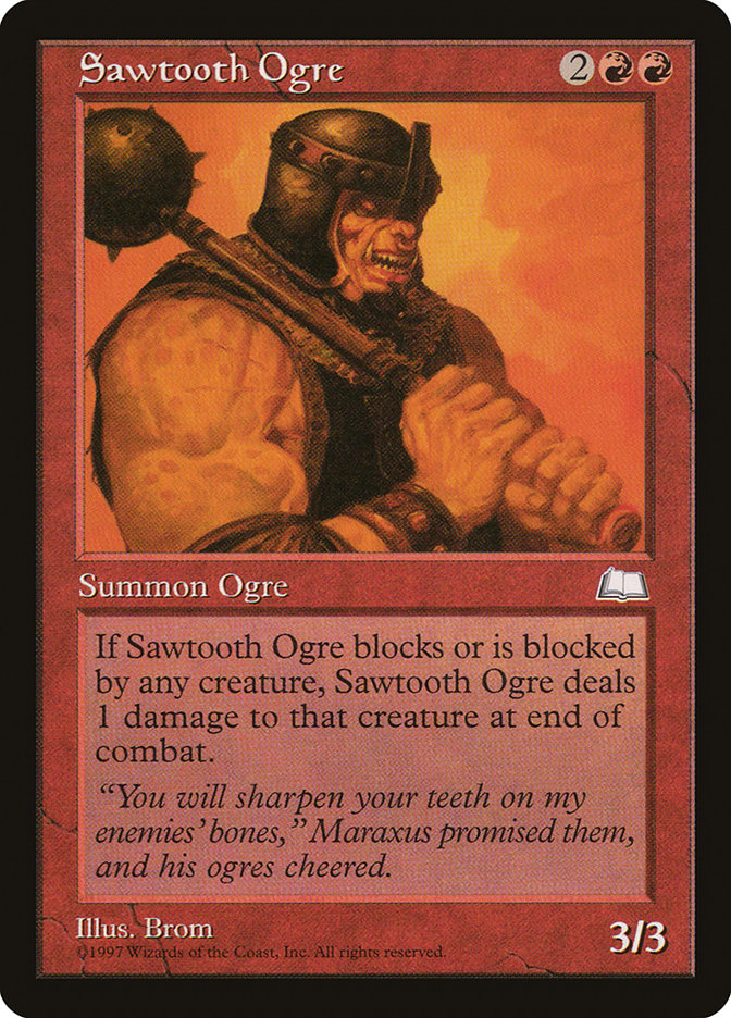 Sawtooth Ogre [Weatherlight] | Dragon's Lair Comics and Fantasy Houston TX