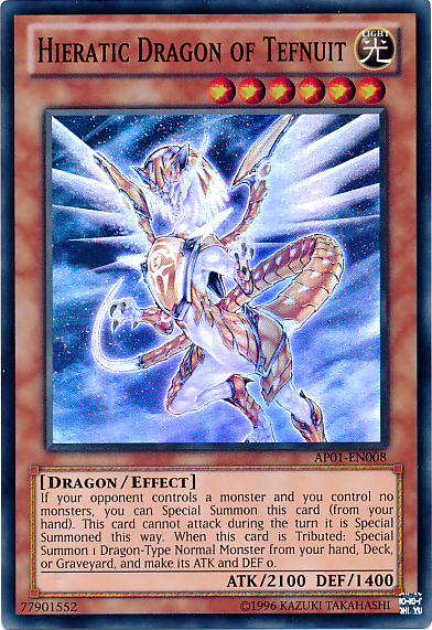 Hieratic Dragon of Tefnuit [AP01-EN008] Super Rare | Dragon's Lair Comics and Fantasy Houston TX
