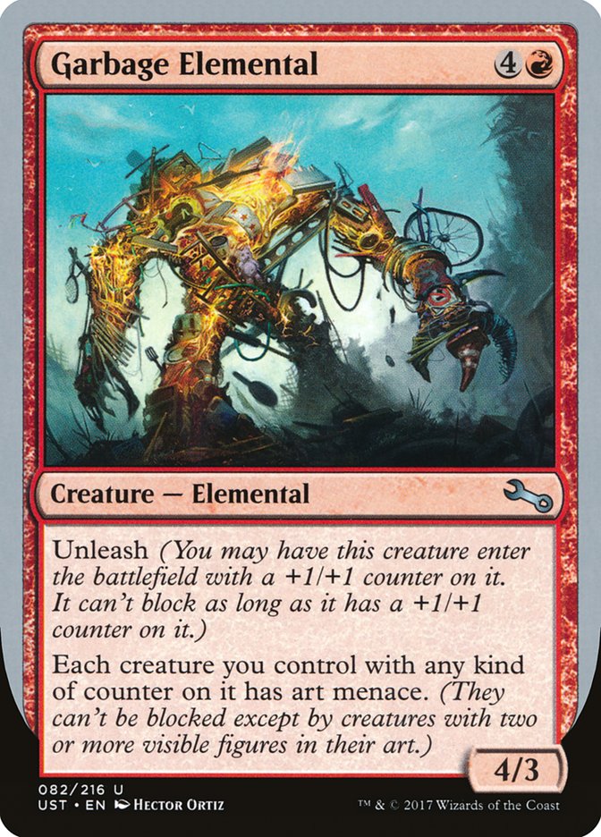 Garbage Elemental (4/3 Creature) [Unstable] | Dragon's Lair Comics and Fantasy Houston TX