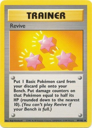 Revive (89/102) [Base Set Unlimited] | Dragon's Lair Comics and Fantasy Houston TX