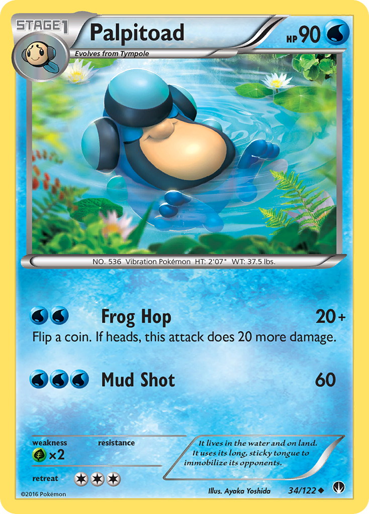 Palpitoad (34/122) [XY: BREAKpoint] | Dragon's Lair Comics and Fantasy Houston TX