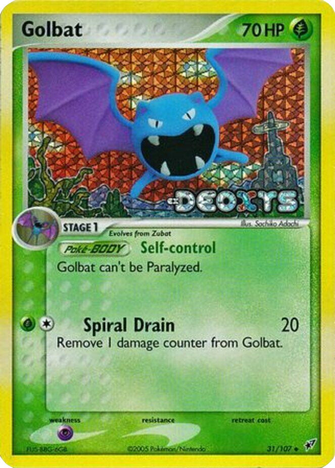 Golbat (31/107) (Stamped) [EX: Deoxys] | Dragon's Lair Comics and Fantasy Houston TX
