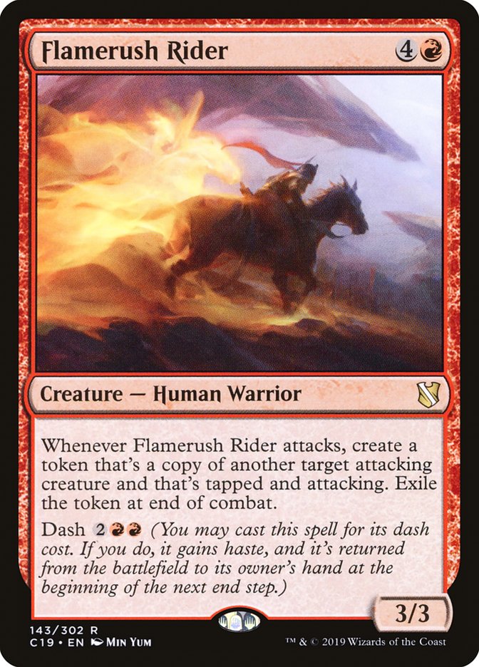 Flamerush Rider [Commander 2019] | Dragon's Lair Comics and Fantasy Houston TX