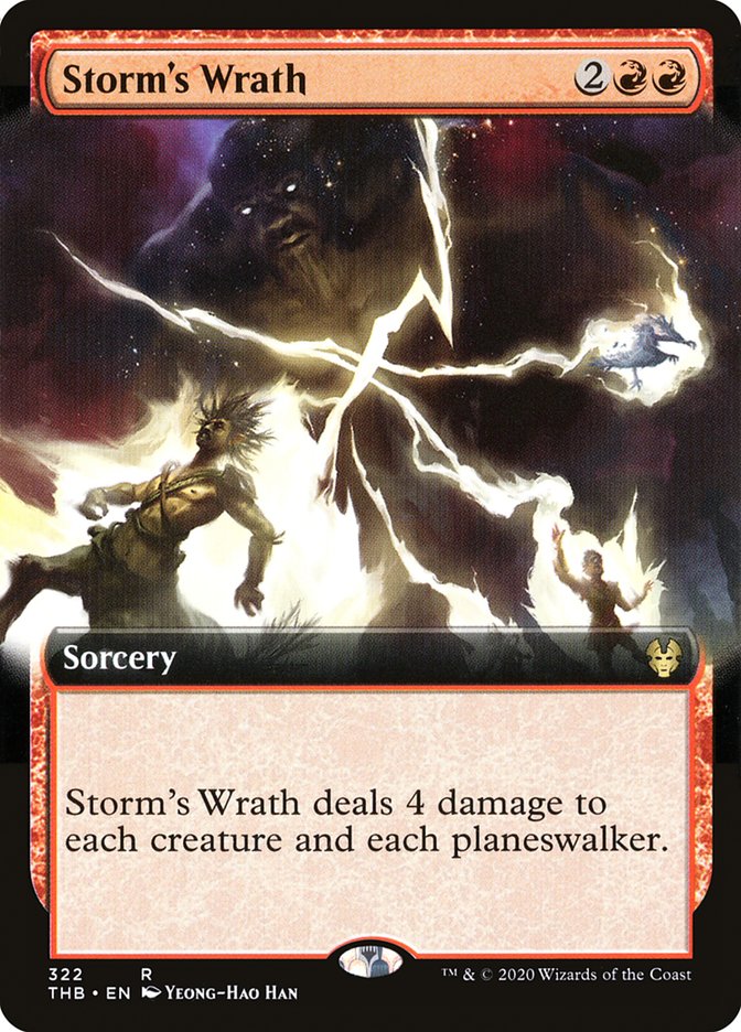 Storm's Wrath (Extended Art) [Theros Beyond Death] | Dragon's Lair Comics and Fantasy Houston TX