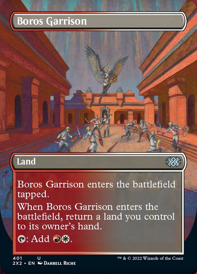 Boros Garrison (Borderless Alternate Art) [Double Masters 2022] | Dragon's Lair Comics and Fantasy Houston TX