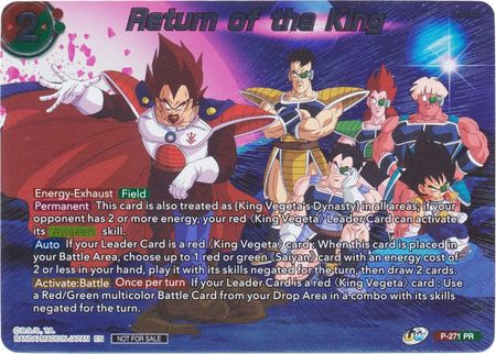 Return of the King (Vicious Rejuvenation Revival Pack) (P-271) [Promotion Cards] | Dragon's Lair Comics and Fantasy Houston TX