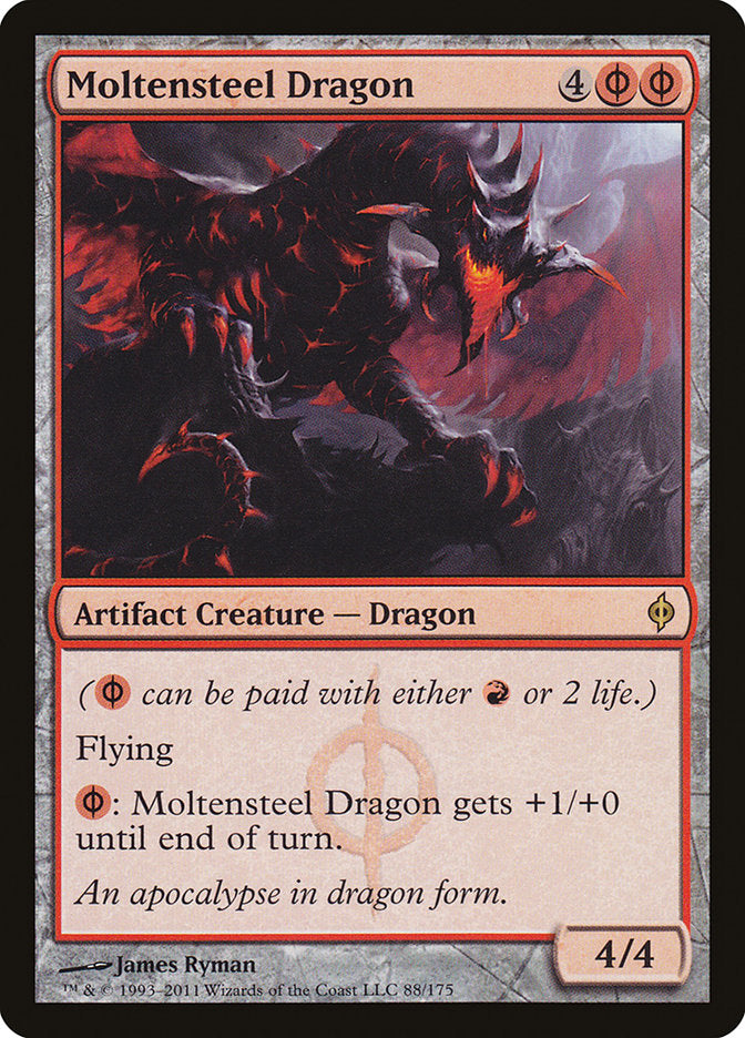 Moltensteel Dragon [New Phyrexia] | Dragon's Lair Comics and Fantasy Houston TX