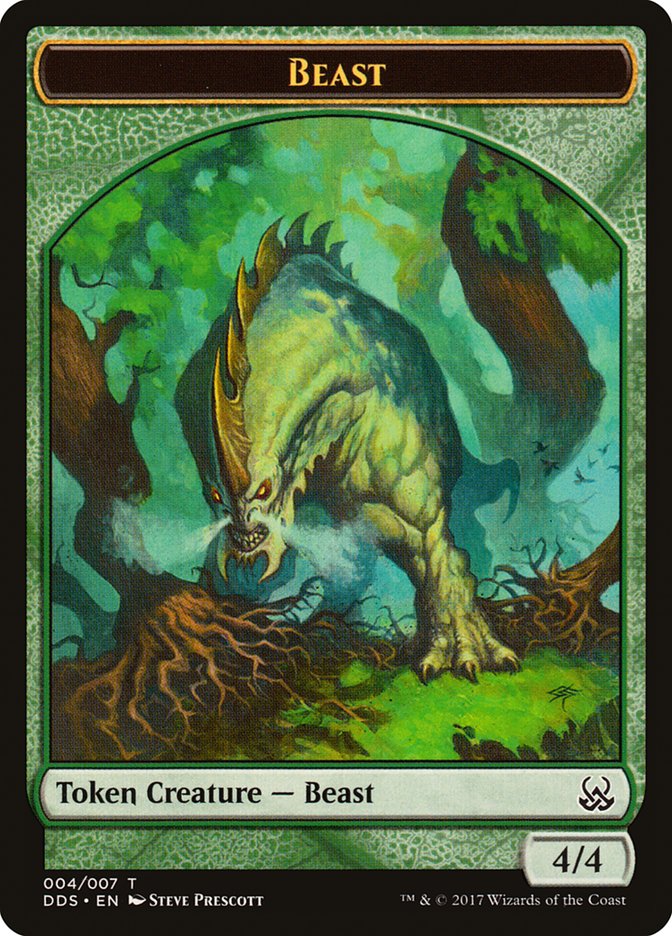 Beast Token [Duel Decks: Mind vs. Might Tokens] | Dragon's Lair Comics and Fantasy Houston TX