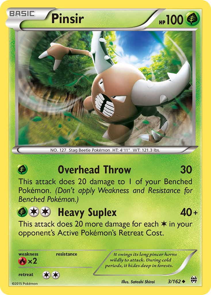 Pinsir (3/162) [XY: BREAKthrough] | Dragon's Lair Comics and Fantasy Houston TX