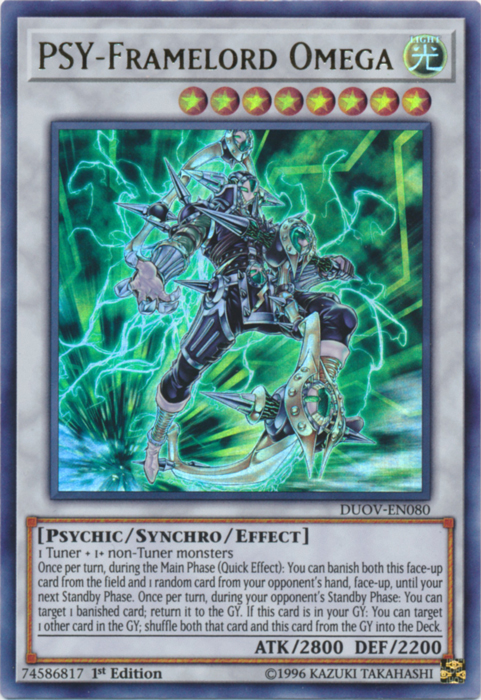 PSY-Framelord Omega [DUOV-EN080] Ultra Rare | Dragon's Lair Comics and Fantasy Houston TX