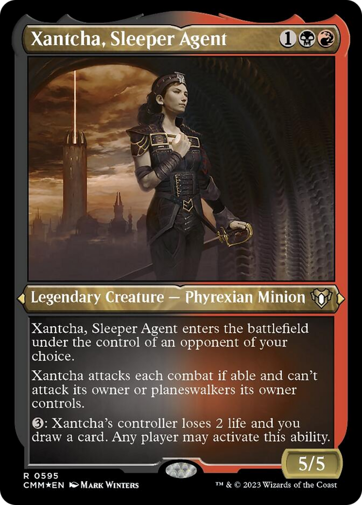 Xantcha, Sleeper Agent (Foil Etched) [Commander Masters] | Dragon's Lair Comics and Fantasy Houston TX
