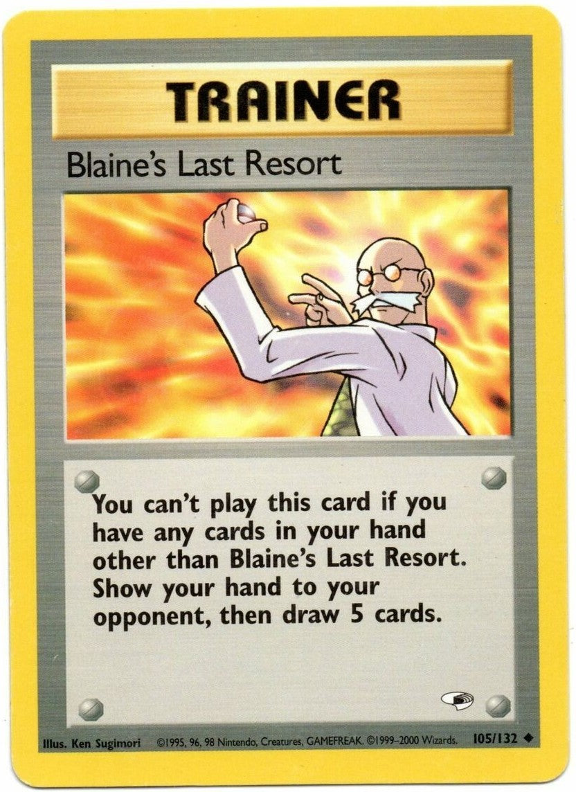 Blaine's Last Resort (105/132) [Gym Heroes Unlimited] | Dragon's Lair Comics and Fantasy Houston TX